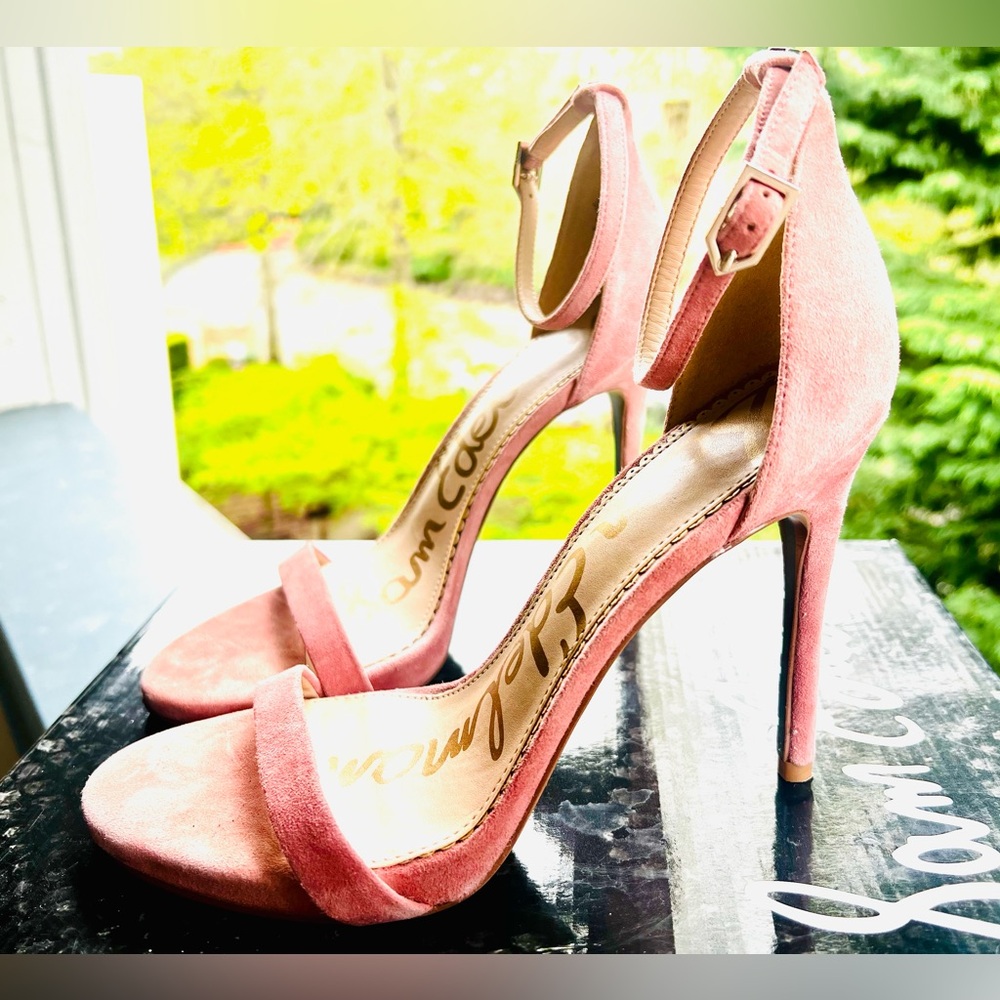 Sam Edelman suede stilettos sandals size 8
